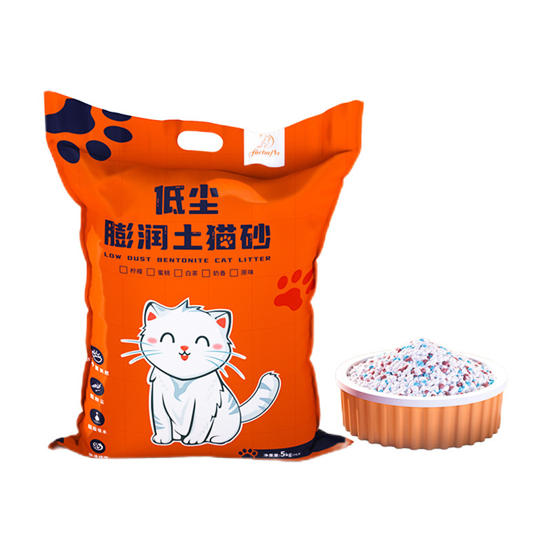 天然ナトリウムベントナイト猫砂 5kg 消臭超固まり猫砂 豆腐砂 低発塵混合猫砂|undefined