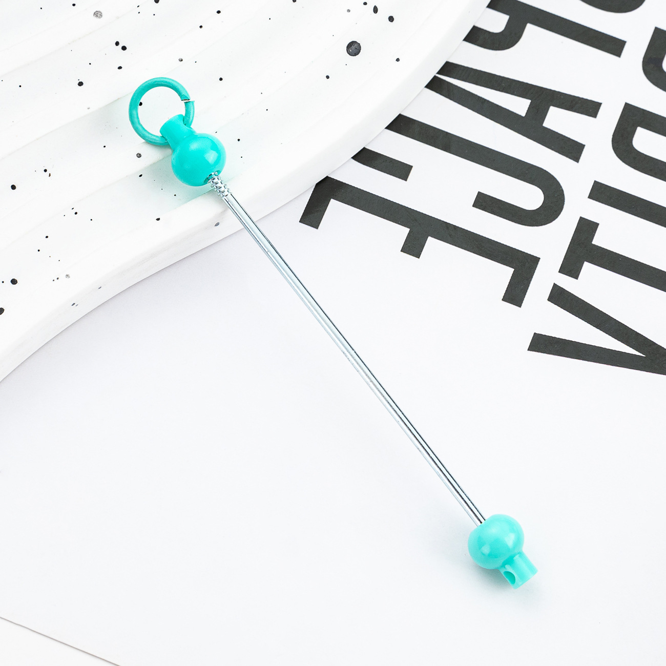 Nuevo DIY de cuentas hechas a mano bastón de cuentas creativo llavero de cuentas accesorios colgante cremallera decoración de cuentas