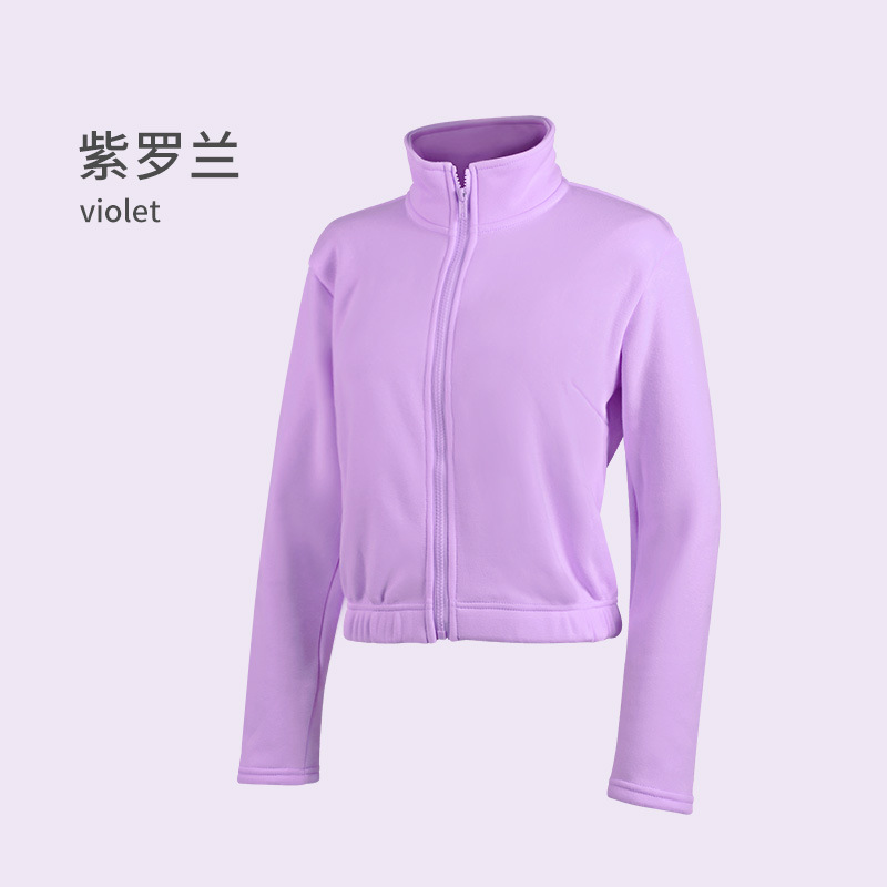 Ropa de baile de invierno para niños, ropa de práctica de manga larga, ropa de baile de ballet cálido de terciopelo, chaqueta de baile para niños