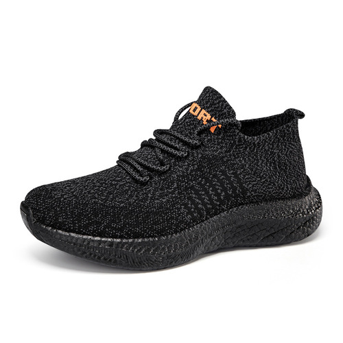 2024 Spring New Knit Mesh Air-Permeable Men's Shoes for Export Wholesale Soft Sole Comfortable Lightweight Casual Shoes for Women