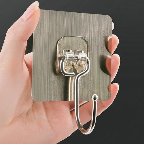 Transparent seamless hook bathroom cartoon creative door adhesive hook home kitchen punch-free strong adhesive hook