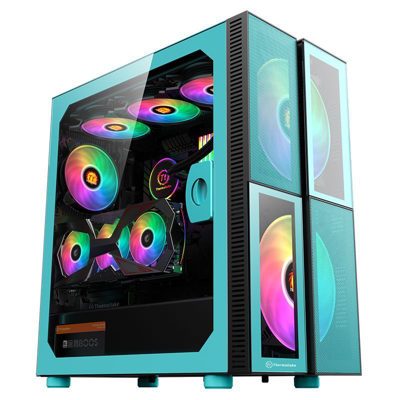 Tt desktop PC computer host case EATX tempered glass ARGB magic color e-sports water-cooled game case