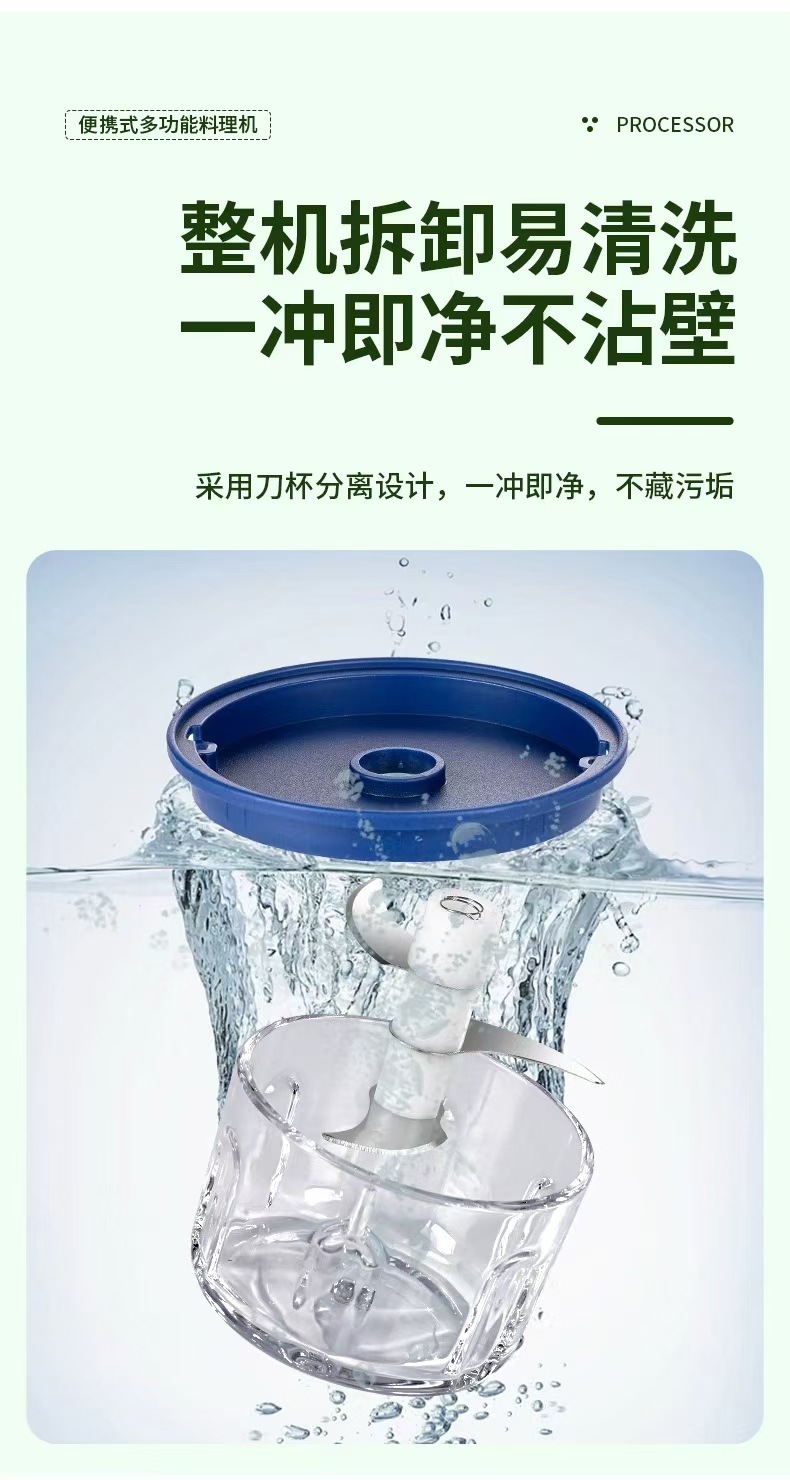 USB rechargeable portable meat grinder, garlic chopper