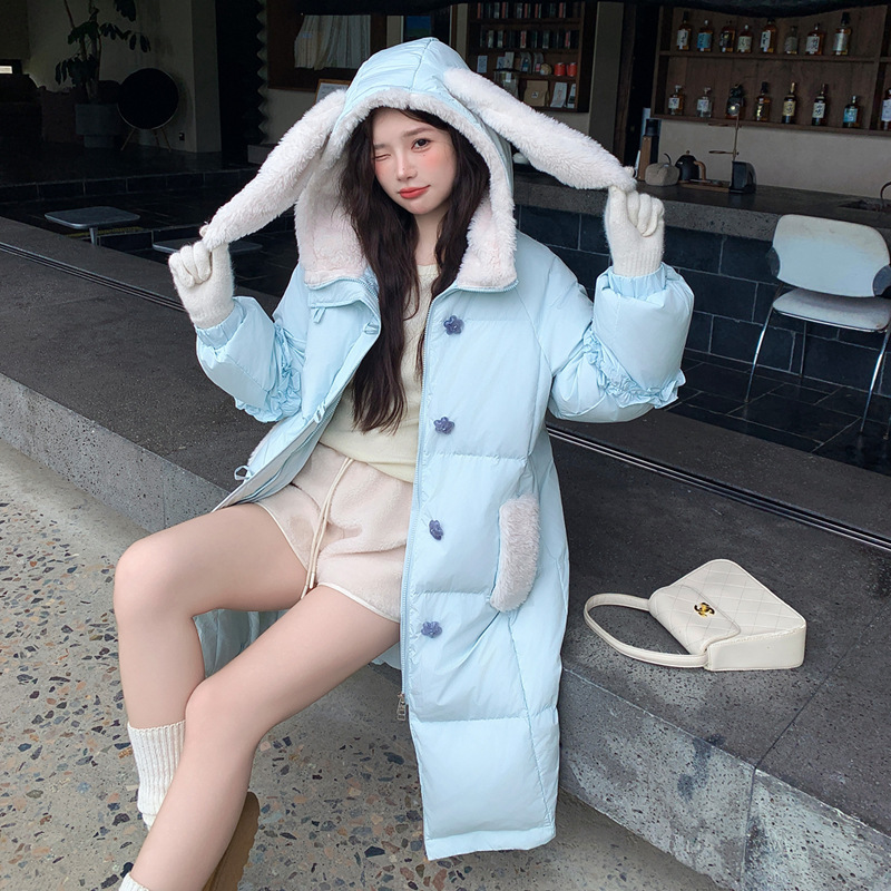 2025 Plus Size down Jacket for Women 100kg Fat mm 150kg White Duck down Extra Large Size Cute Couple Outfit