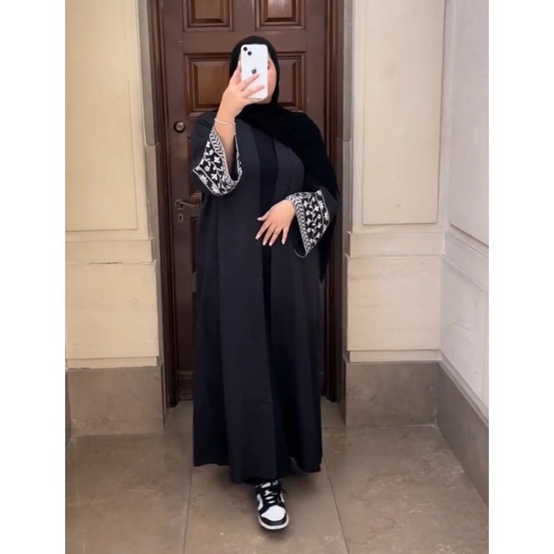 F410 Supplis Cross-bordr -commrc Forign Trad Middl Eastrn Dubai Womn's Mbroidrd Batwing Slv Cardigan_ecoleips.com
