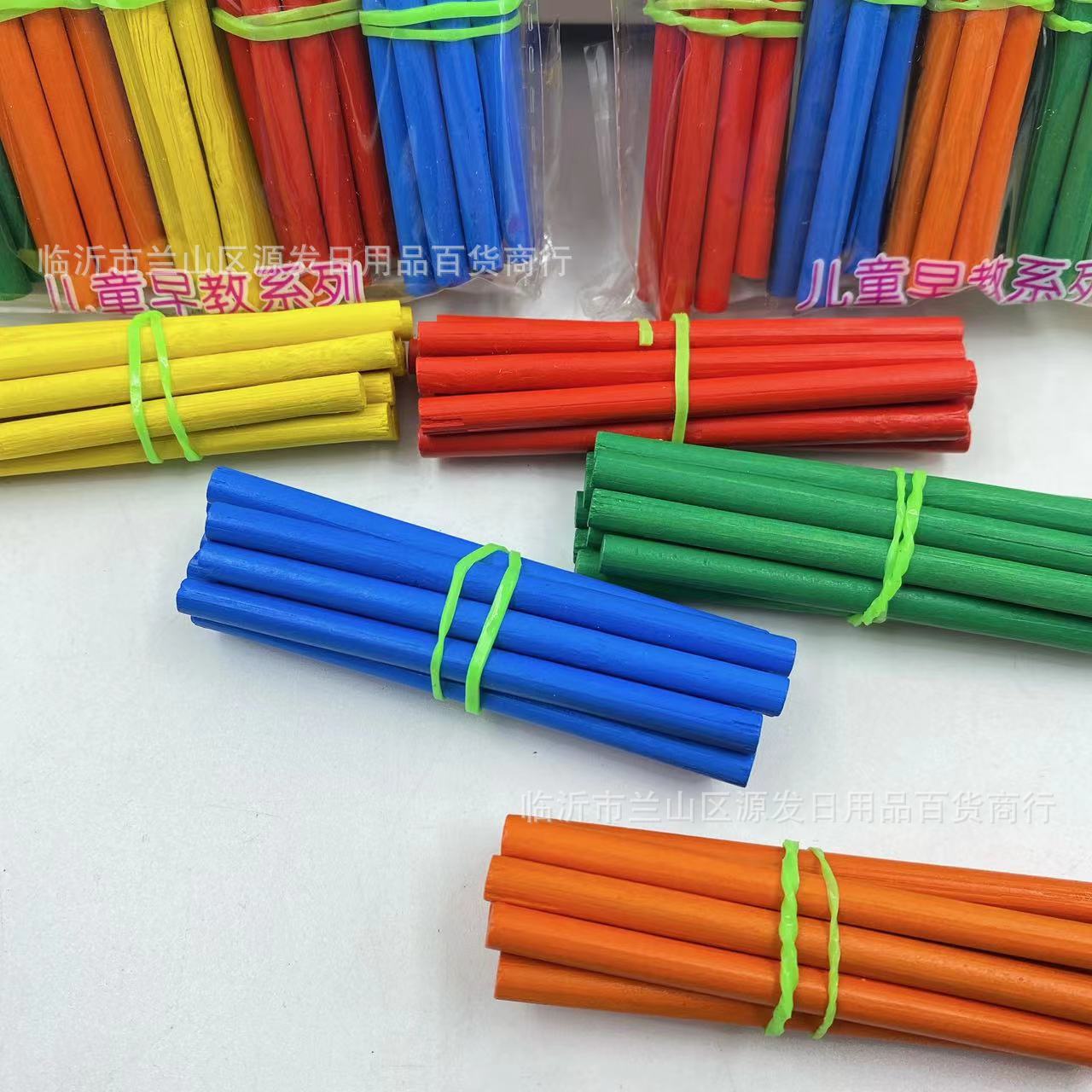 Diseño de color al por mayor palo de matemáticas contando palo juego palo educación temprana de los niños herramientas de conteo de bajo grado 50 piezas al por mayor
