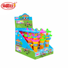 金稻谷10g旋转木马玩具糖果卡通盒装糖玩儿童休闲小零食超市批发