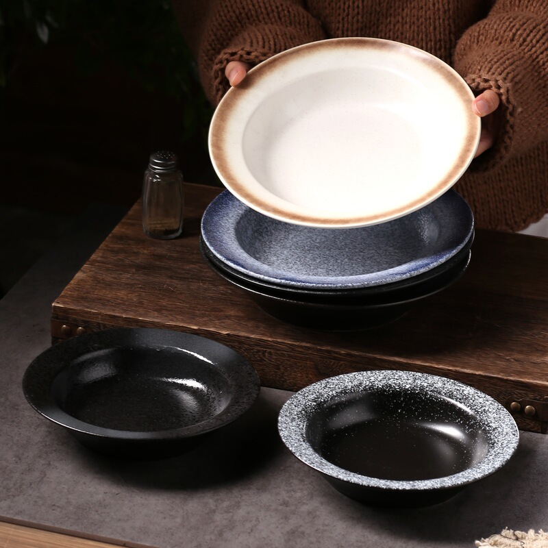Italian Pasta Bowl, Japanese-Style Tableware, Straw Hat Plate, Pasta Plate, Deep Plate, Creative Western-Style Plate, Household Straw Hat Plate, Soup Plate Italian Pasta Bowl, Japanese-Style Tableware, Straw Hat Plate, Pasta Plate, Deep Plate, Creative Western-Style Plate, Household Straw Hat Plate, Soup Plate