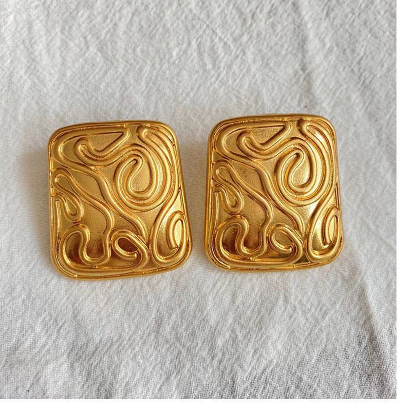 Fashion Square Alloy Plating Womenu0027S Ear Studs 1 Pair