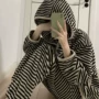 加厚连帽美少女秋冬季家居服