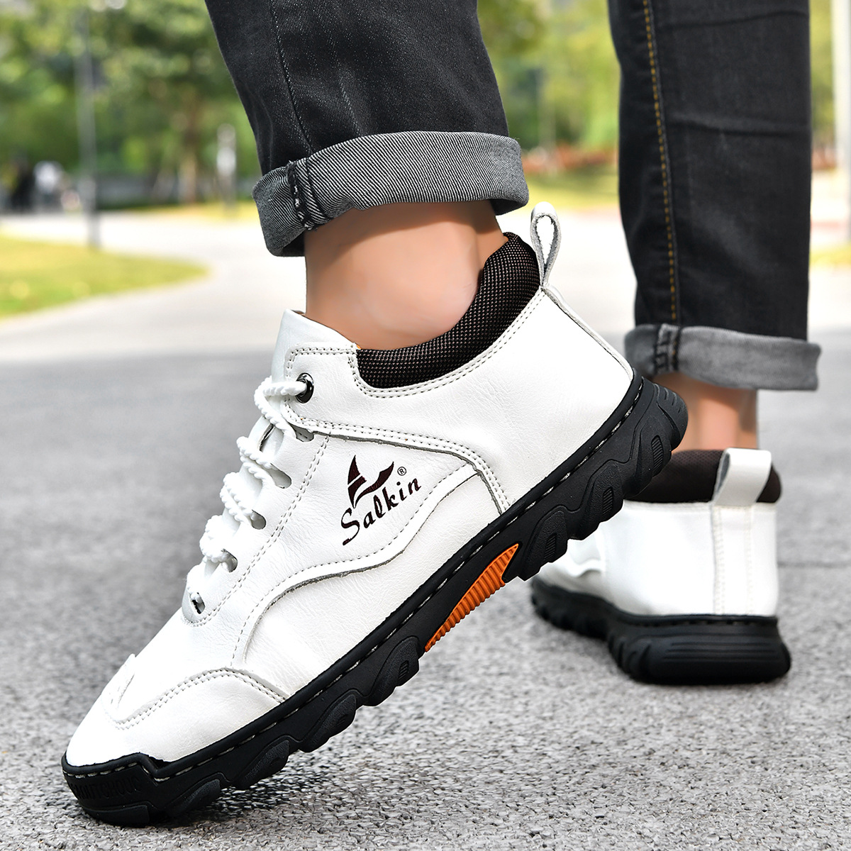 Men's Plus Size Pu Leather Casual Ankle Boots With Lace-up Design_voghion.com