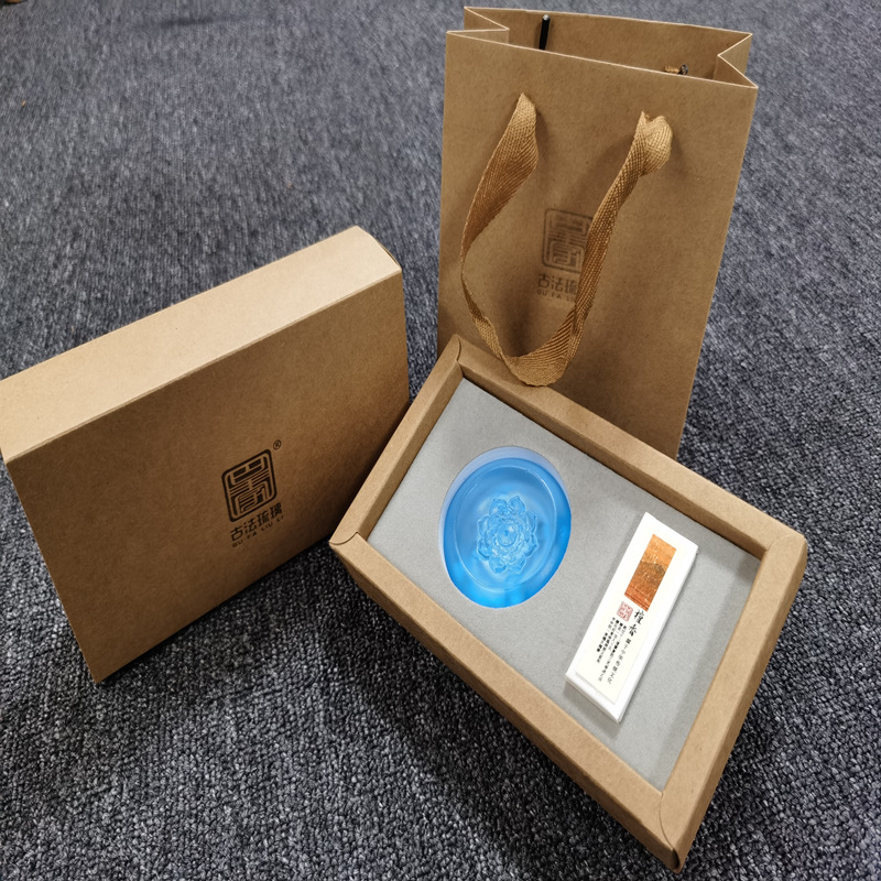 礼品盒  莲花香炉礼品盒水滴  香炉礼品盒 配套礼品袋 送人礼品袋