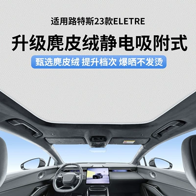 Suitable for Lotus 23 Eletre Models, Static Cling Sunshade Curtain for Sunroof, Heat Insulation, Sun Protection, Privacy Sunshade Panel, Non-Transparent