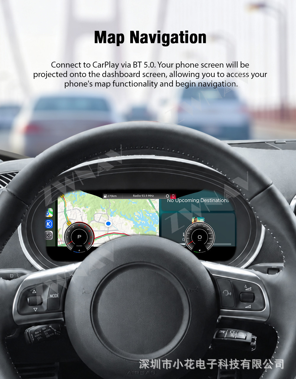 Suitable for 2008-2014 Audi TT full LCD instrument cluster 10.9inch multifunctional car odometer