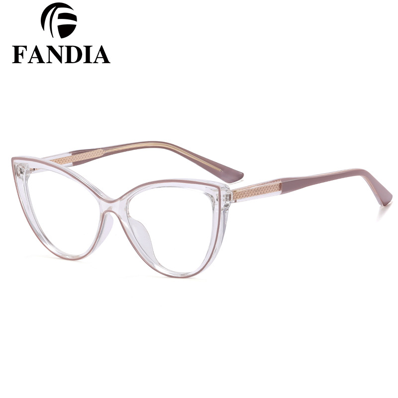 82172 transfronterizos gafas anti-luz azul gafas de miopía TR90 marcos de gafas en marcos de gafas de gato de moda