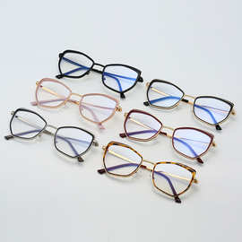 新款防蓝光平光镜素颜眼镜框韩版复古时尚小清新女眼镜可配镜素颜