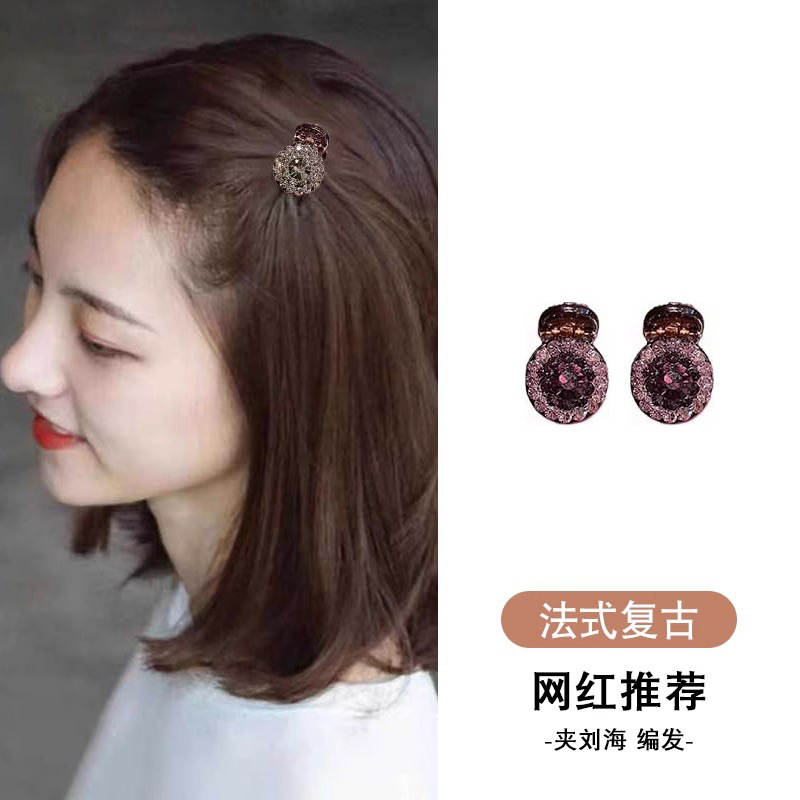 Camellia mini pequeño clip de agarre clip de cabello de mujer clip lateral accesorios para el cabello pequeño pecado clip de cabello trenzado