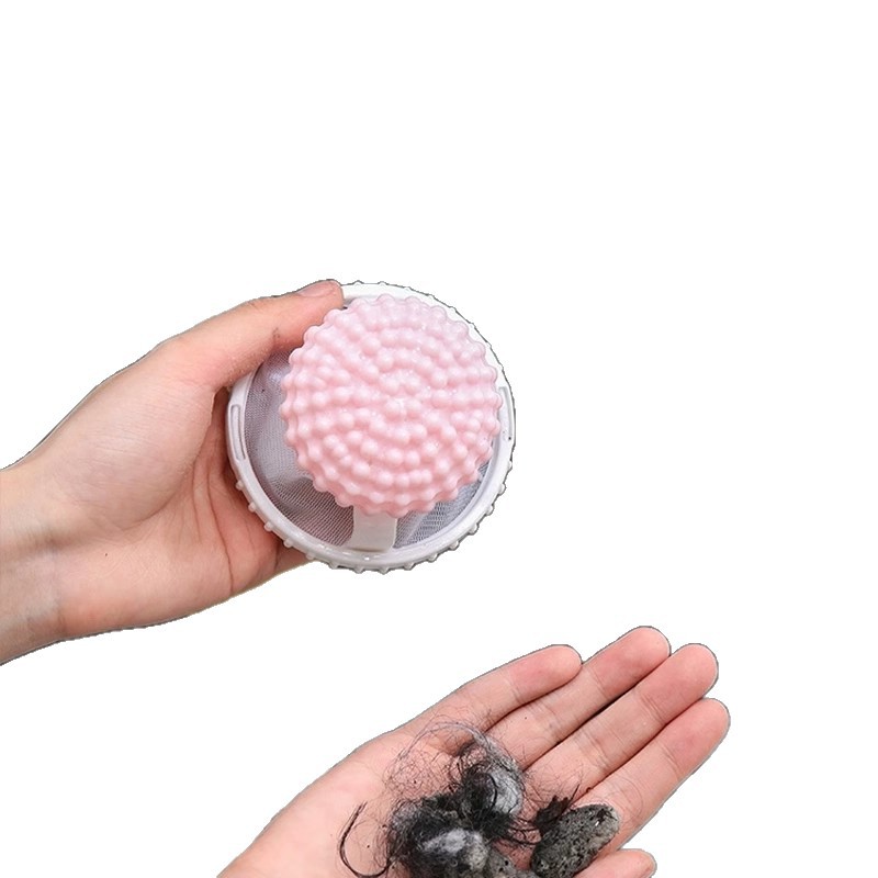 Lavadora de cabello, filtro de lavadora, bolsas de protección de bola de lavado 2 en 1, limpieza flotante, productos de cabello domésticos de absorción de cabello y filtro de cabello image 5