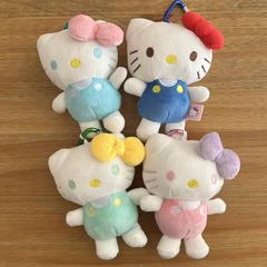 经典kitty蓝白站姿毛绒玩具挂件玩偶kt猫