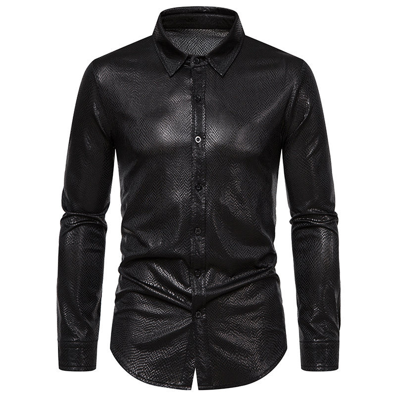 Spring and Autumn New Disco Shiny Special Offer Men's Long sleeved Shirt ZT-A46_autovado.com