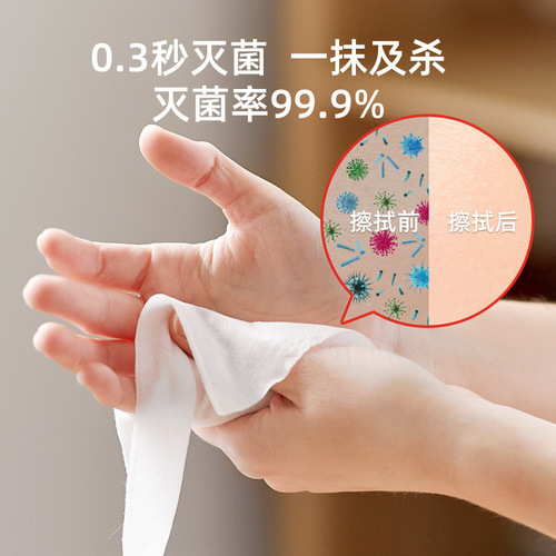 Large pack of 75% alcohol wet wipes, 80 pieces, disposable sanitizing, disinfecting and sterilizing wet wipes wholesale factory