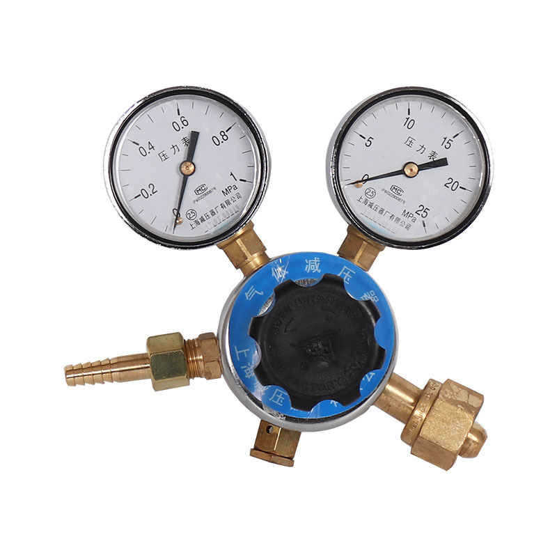 YQD-7 1*25氮气减压器 上海减压器厂 钢瓶气体压力表 调减压阀