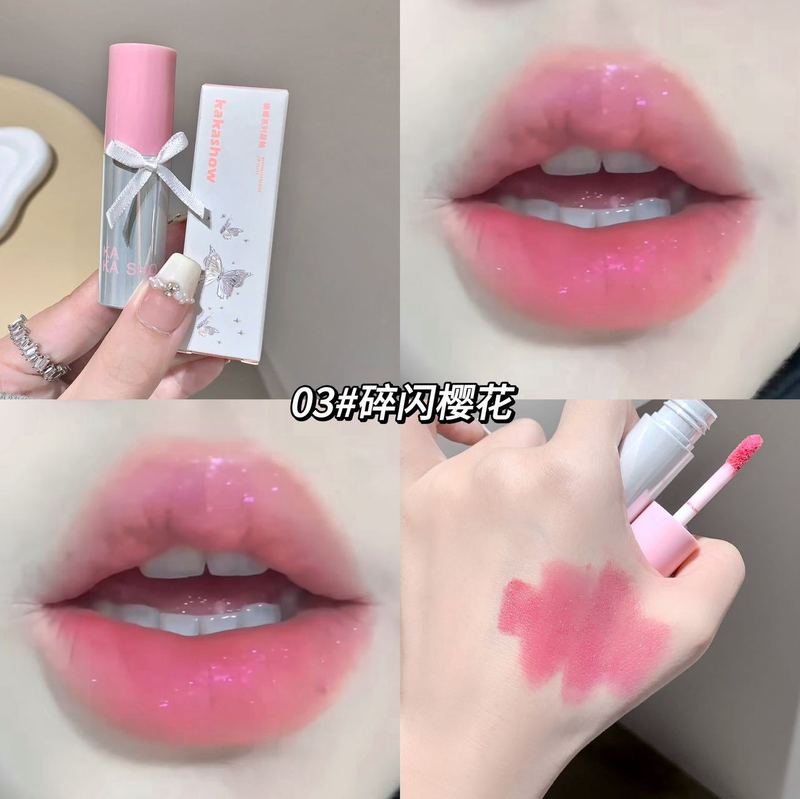 kakashow蝴蝶系列唇釉柔雾哑光口红防水不易沾杯韩系元气唇彩唇泥|undefined