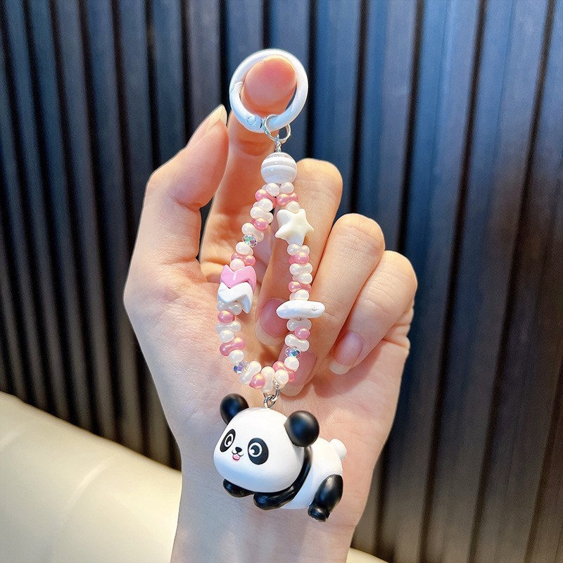 국보 판다 키링 - 화이트