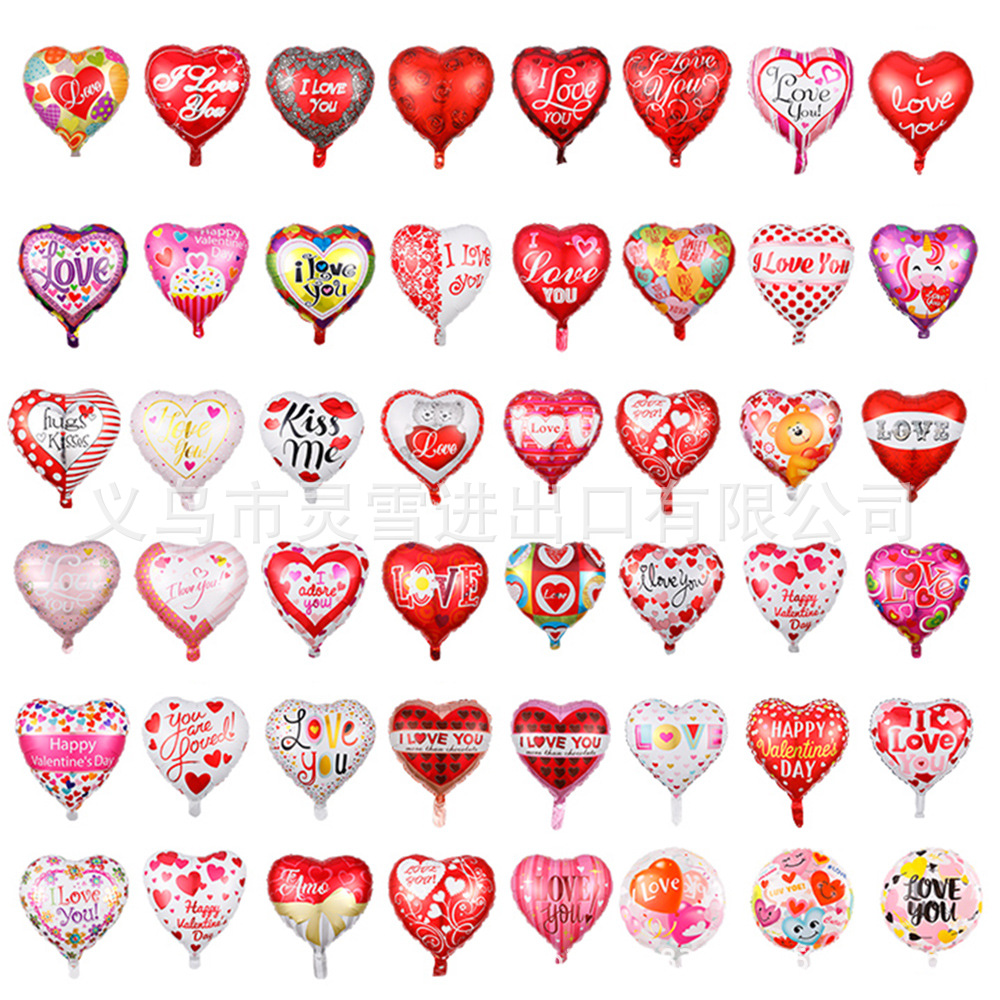 Mixed model 18 -inch Valentine's Cardiac Aluminum Film Balloon…