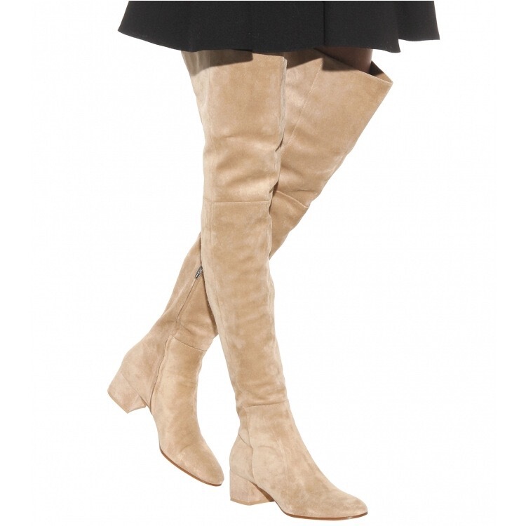 New Foreign Trade Model 2026 Autumn and Winter New Over-The-Knee Fashion Boots, European and American Style Round-Toe Mid-Heel Chunky High Boots, Large Size Women's Boots New Foreign Trade Model 2026 Autumn and Winter New Over-The-Knee Fashion Boots, European and American Style Round-Toe Mid-Heel Chunky High Boots, Large Size Women's Boots