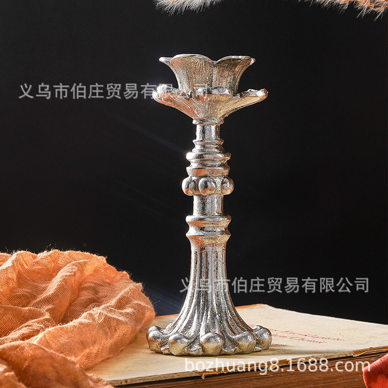 Anemone Candlestick Photo Props Ins Style Candle Shooting Background Home Decoration Popular Ornaments European Props