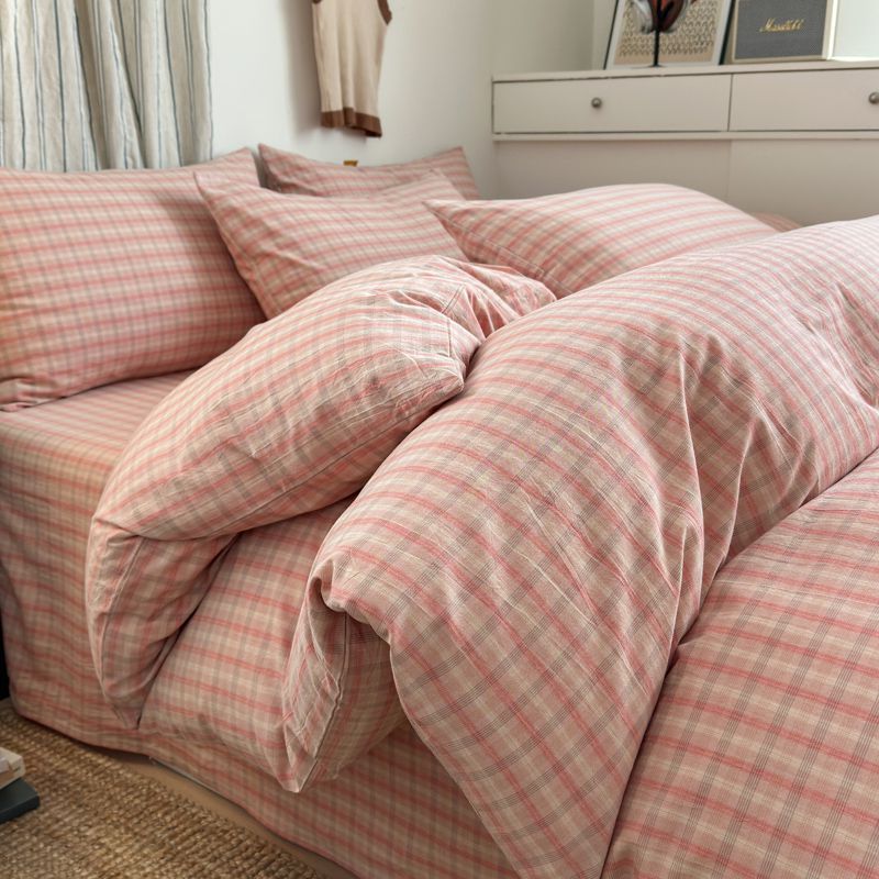 Ins funda de edredón de algodón de una pieza dormitorio de algodón individual 1,5 m funda de edredón 150x200x230 pieza de cuatro piezas