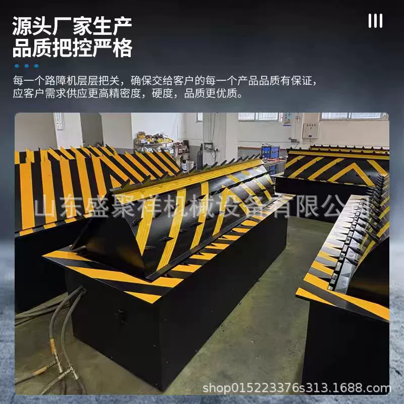 Гидравлический откидной барьер, военный зеленый электрический подъемник, шипованный дорожный блокиратор, блокиратор автомобиля для предотвращения столкновений