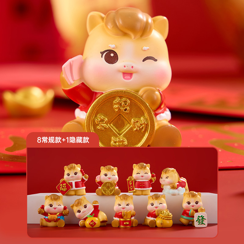 新型のパンダの楽悠悠の漫画のブラインドの箱のデスクトップの装飾の小さい置物の2次元の贈り物のメーカーの直接販売のおもちゃ