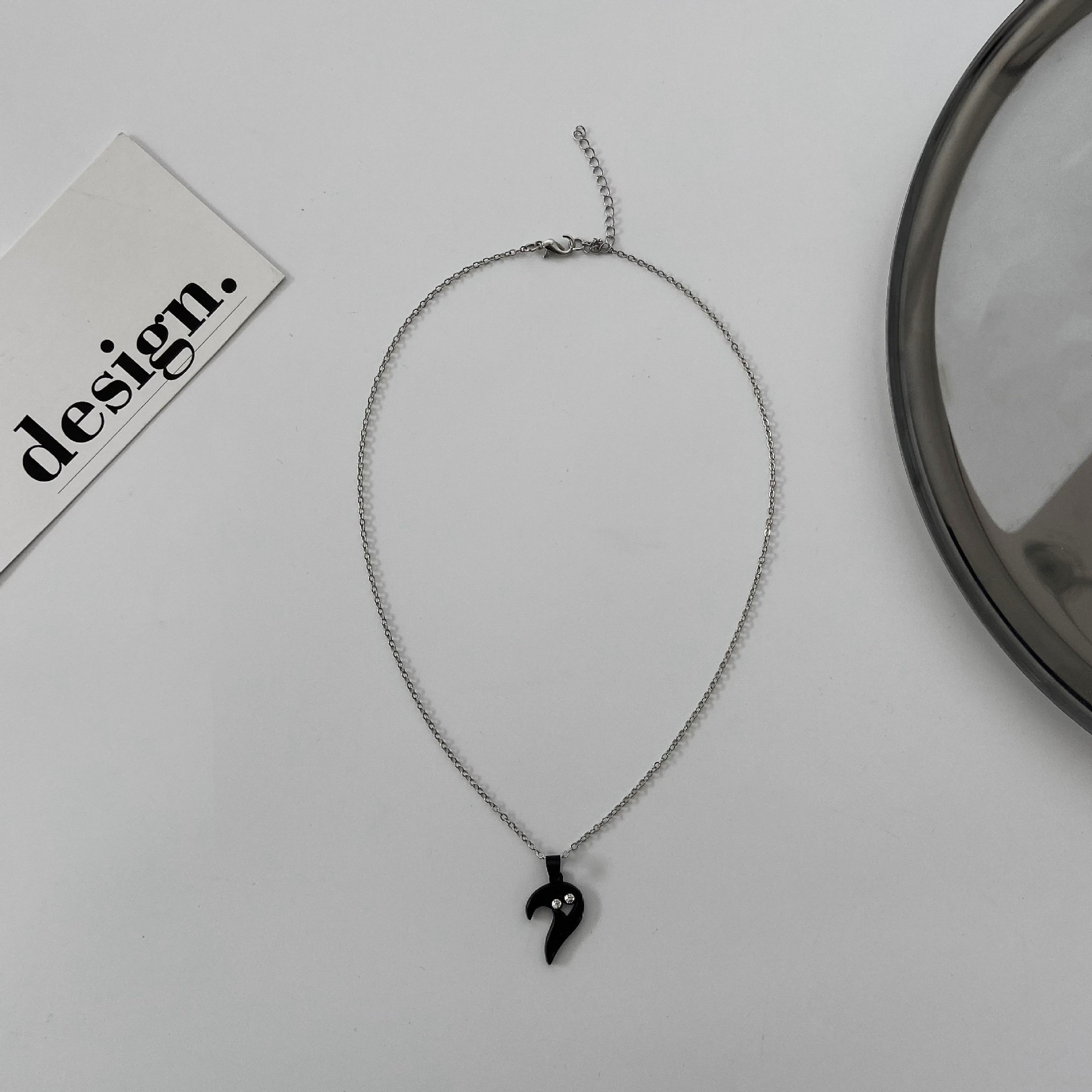 Daily Occasion Fashion Heart Shape Alloy Metal Rhinestone Necklace