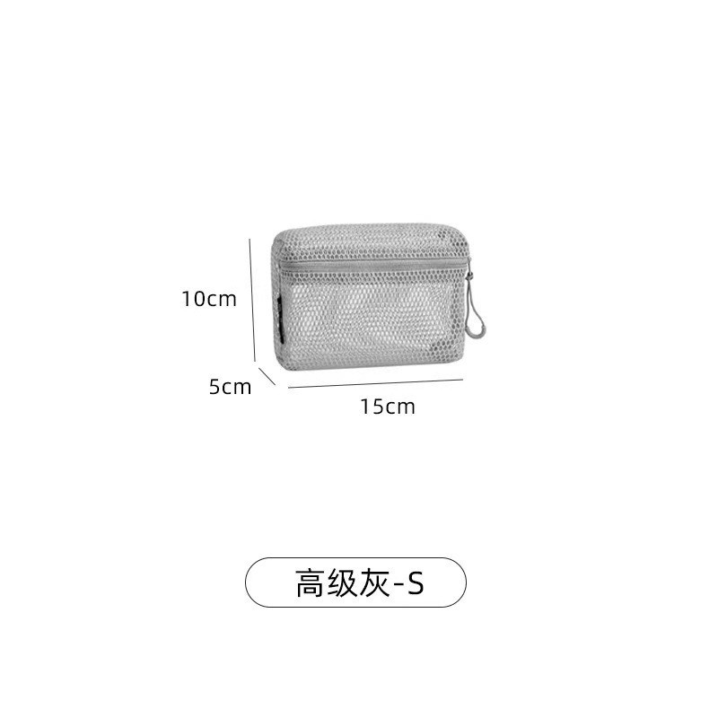 2024 nueva bolsa de cosméticos de nailon para mujer bolsa de lavado de viaje de malla portátil bolsa de almacenamiento bolsa de cosméticos bolsa de almacenamiento