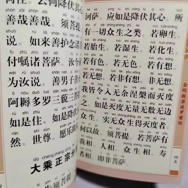 在庫あり 64K ポケットサイズのブッダ経典読本、簡体字大文字のピンイン付き、仏陀の経典を読む|undefined
