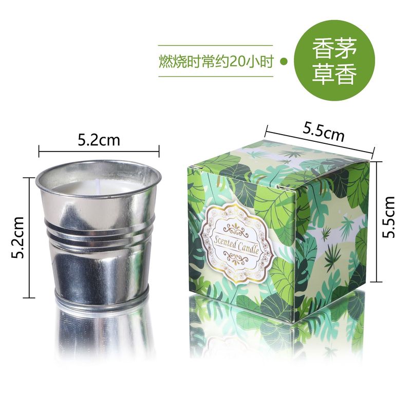 Amazonクロスボーダー屋外鉄樽レモングラスキャンドル大豆ワックスレモングラスオイル鉄樽レモングラスアロマキャンドル|undefined