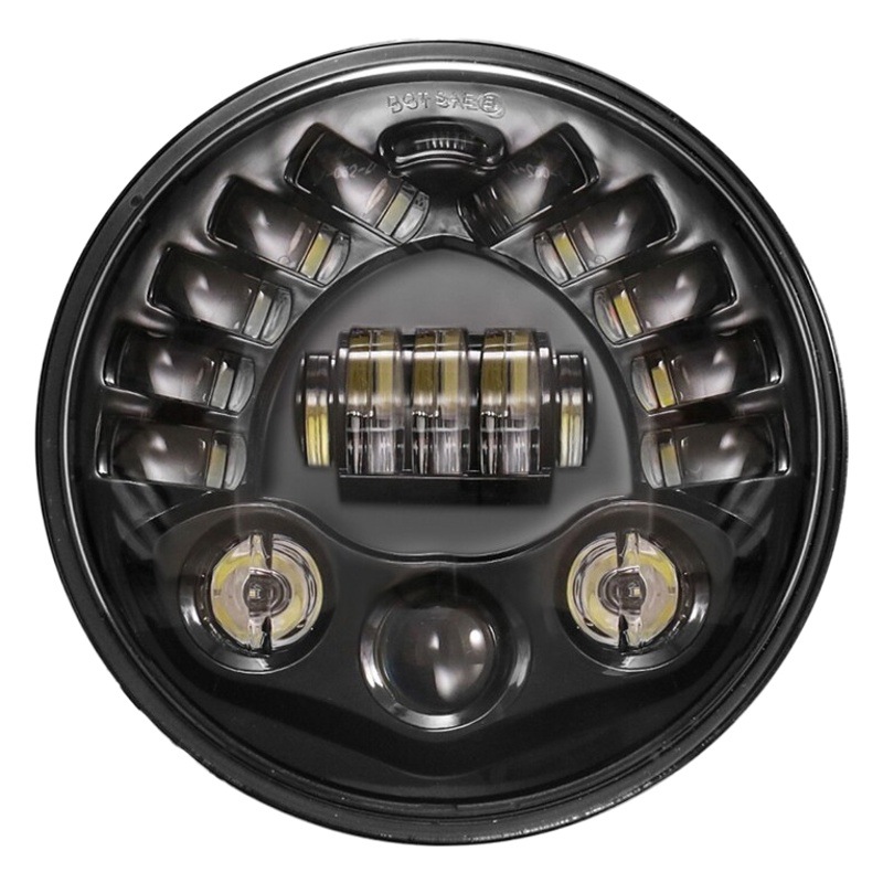 7 pulgadas h4h13 Pastor vehículo todoterreno 60W faro delantero 5 pulgadas ronda Harley binocular motocicleta proyector al por mayor