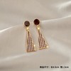 Silver needle, fashionable high quality earrings, silver 925 sample, simple and elegant design, fitted, wholesale