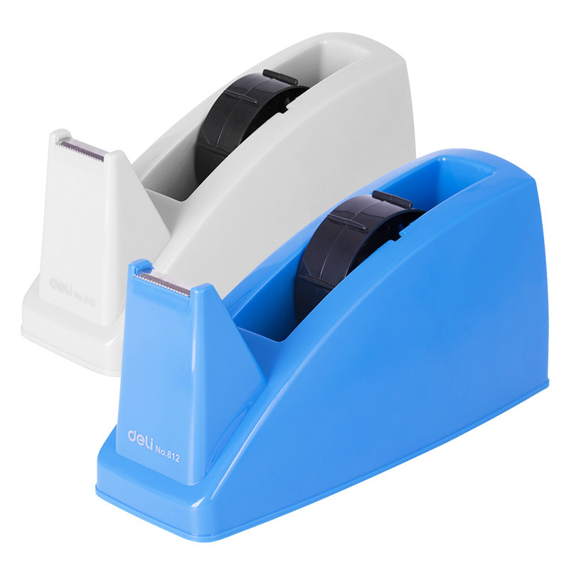 Dispensador de Cinta Adhesiva Grande Deli 810, Cortador de Cinta Transparente, Máquina de Corte de Cinta Adhesiva de 24 mm