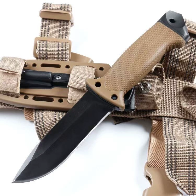 Кроссбордер новый outdoor выживатель солдат прямой нож походный портативный с высокой твердостью фруктовый нож самозащита выживание нож