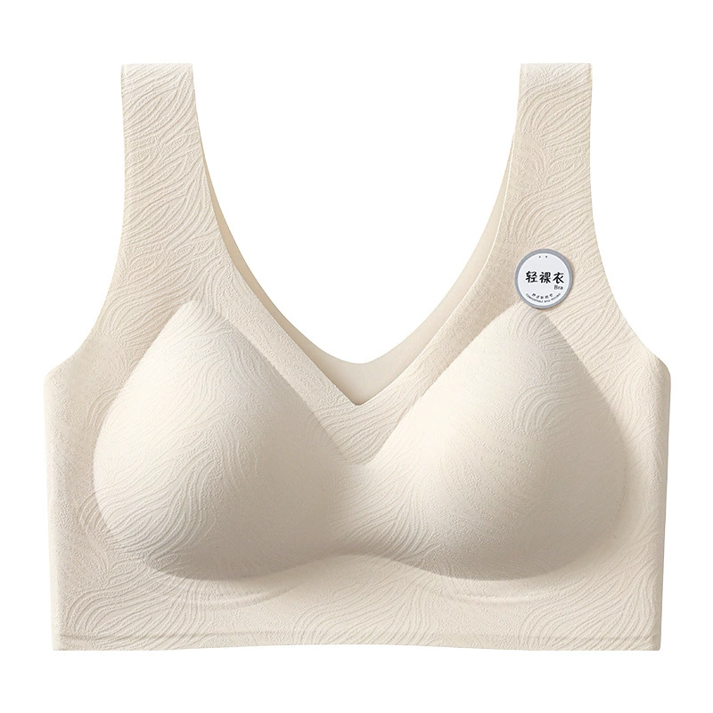 Vcteorai Summer cream, тонкий топ, бюстгальтер пуш-ап, нижнее белье, без следа, plus size