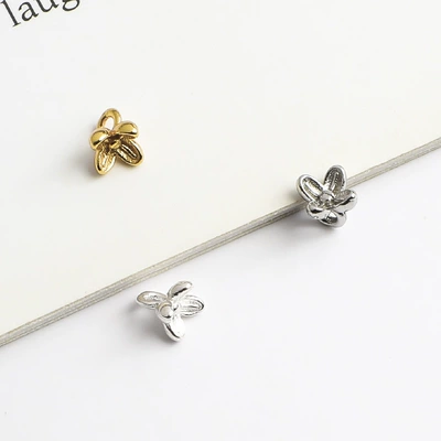 Beads Small Flower Spacer Beads Accessories — Zərgərlik ara hissələri