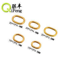 骐丰现货鎏金箱包五金配件创意饰品铁丝旦扣肩带连接扣织带扣蛋形