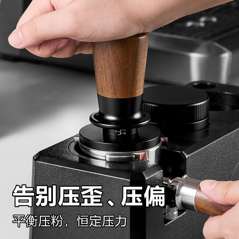 Italian-Style Coffee Tamper Walnut Solid Wood Elastic Storage Threaded 51/53/58mm Tamper 58mm Special Edition Italian-Style Coffee Tamper Walnut Solid Wood Elastic Storage Threaded 51/53/58mm Tamper 58mm Special Edition