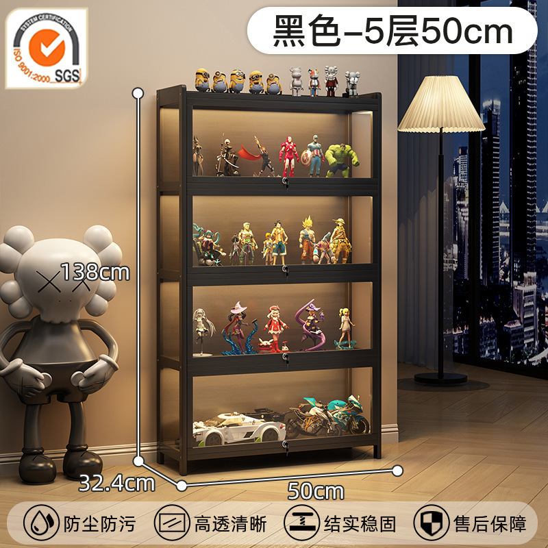 ロック可能なアクリルフィギュアディスプレイキャビネット、透明防塵ディスプレイスタンド、レゴブラインドボックス装飾品モデル収納キャビネット|undefined
