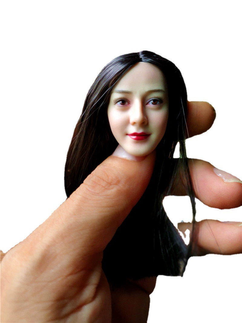 1/6 голова женщины-солдат, выточенная Asian beauty, голова резная, Dili Reba, высокого качества, можно укомплектовать клеем, женский вегетарианский отражение