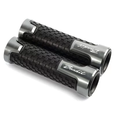 Suitable for Suzuki Bandit1250/1200/250/400/650 GSF650 modified handlebar grips (Motorcycle Handle Cover) - standard-a-pair-of-gray-ones