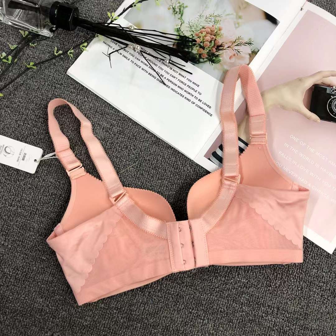 Filipina brillante ropa interior sin costuras de espesor medio de alta calidad push up multi-color multi-tamaño sujetador inalámbrico al por mayor